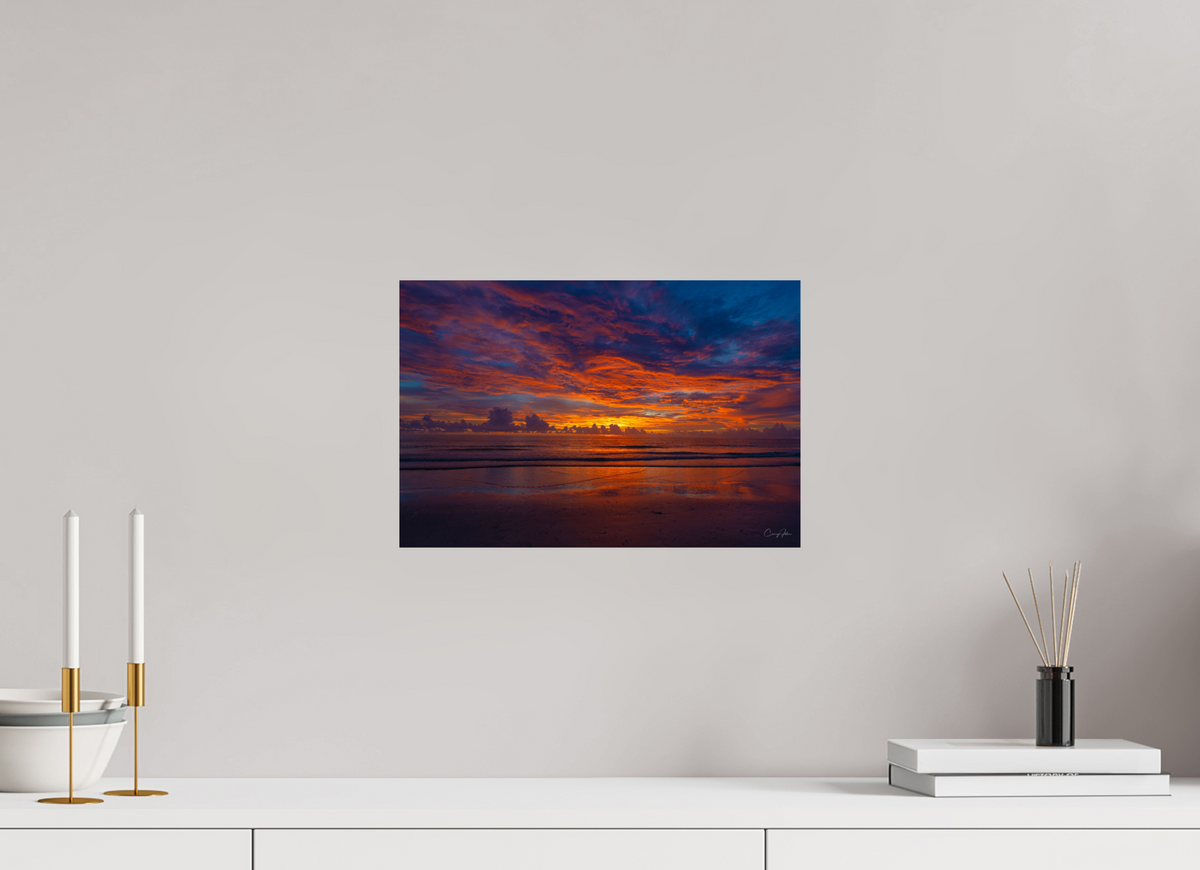 15 x 10″, Photo Print On Fuji Crystal DP II Indian Shores Sky on Fire