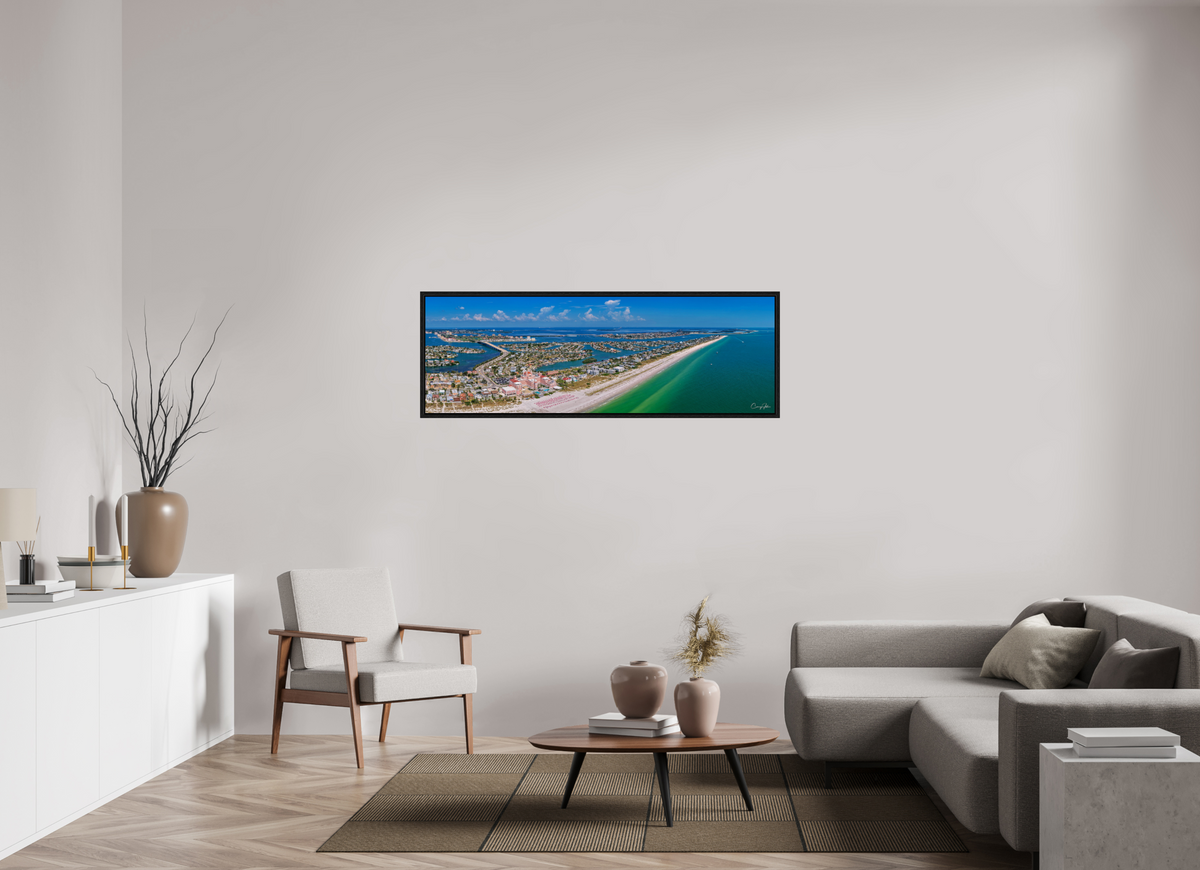 60 x 20″, Floater Frame The Don to Pass A Grille Beach, Florida