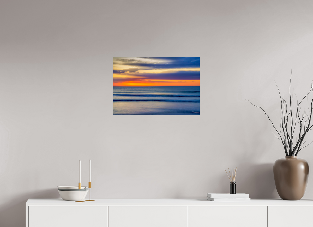24 x 16″, Metal Print Waves of Color 2
