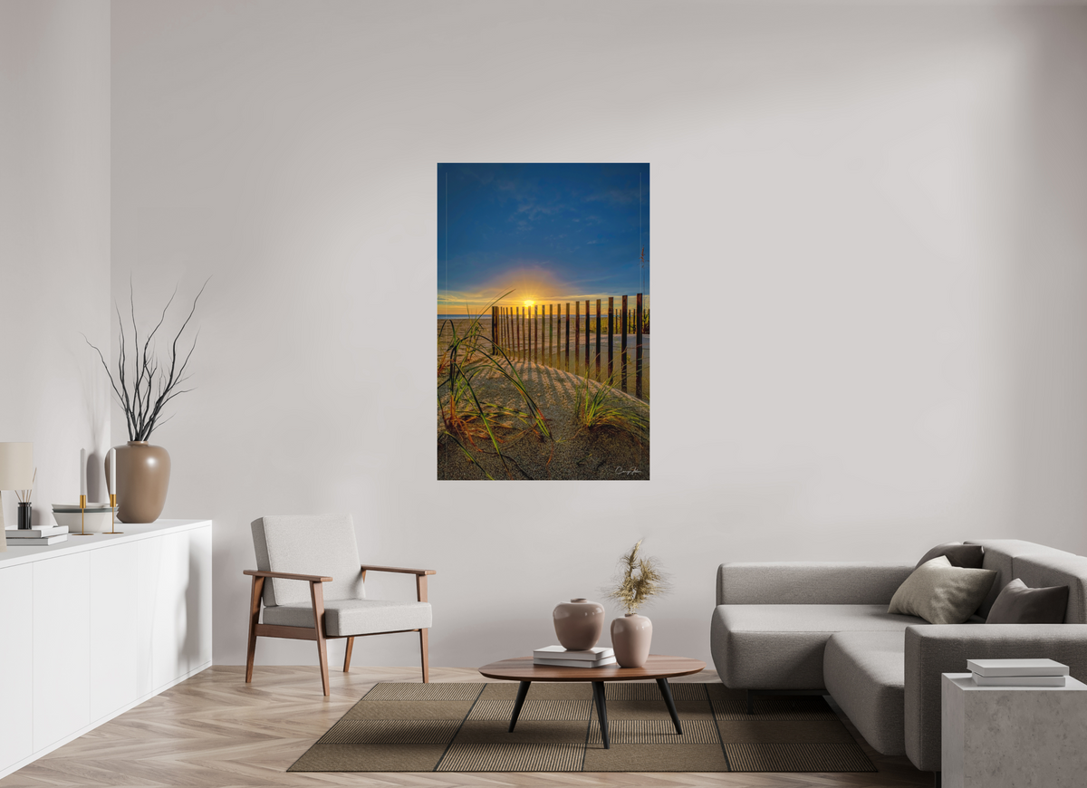 40 x 60″, Canvas Print Sand Fence
