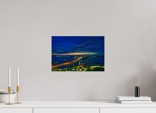15 x 10″, Photo Print Under Acrylic Glass Clearwater Beach Memorial Causeway