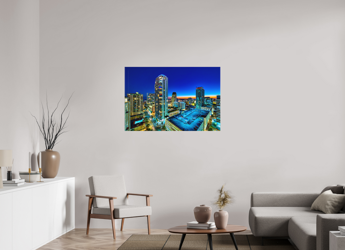 45 x 30″, Canvas Print Twilight in the Burg