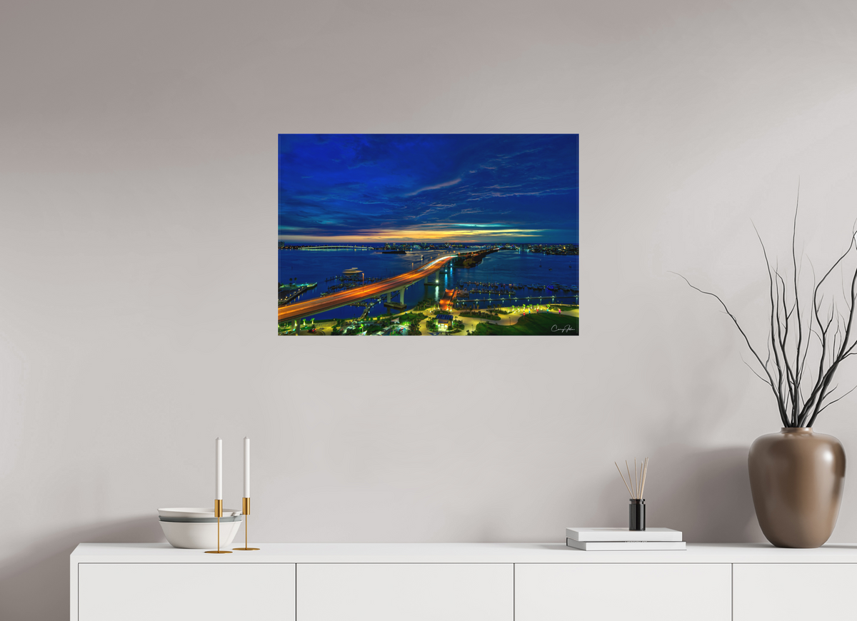 30 x 20″, Canvas Print Clearwater Beach Memorial Causeway