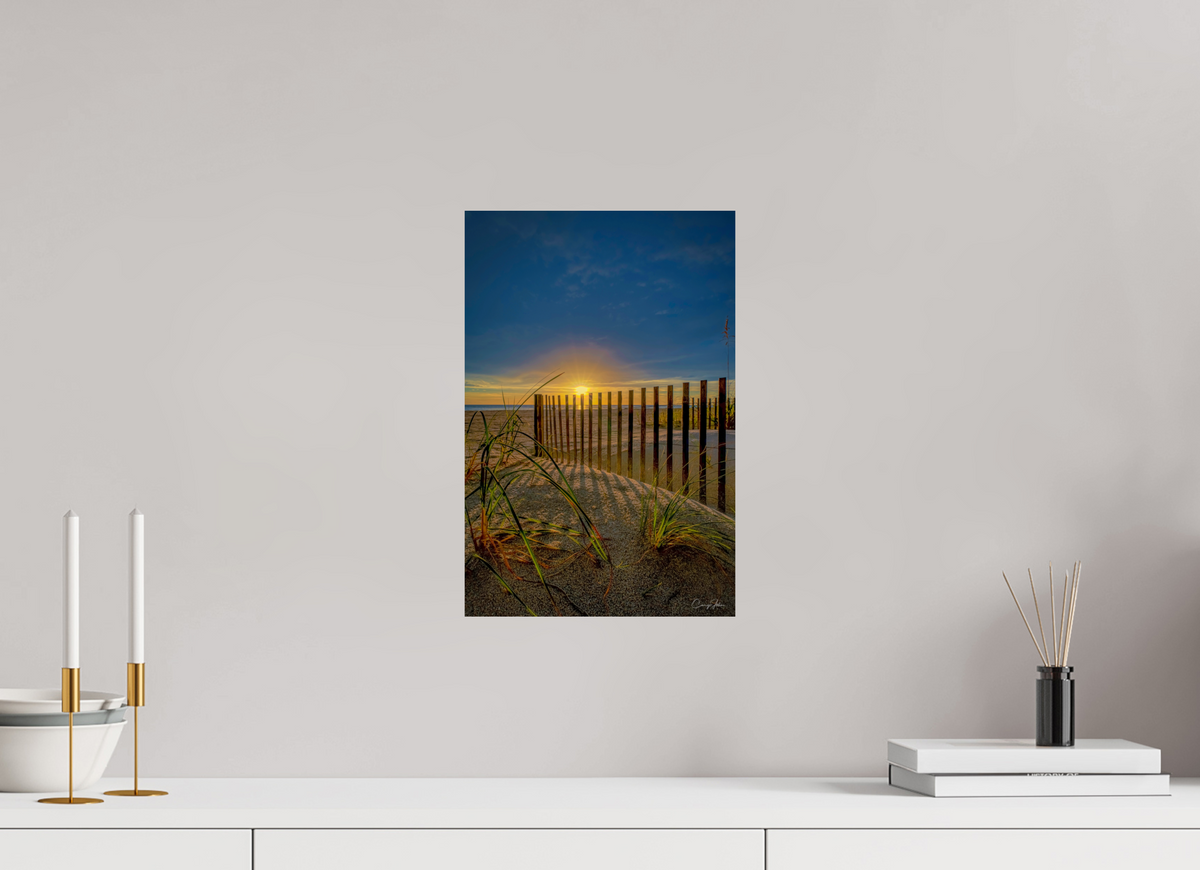 10 x 15″, Metal Print Sand Fence