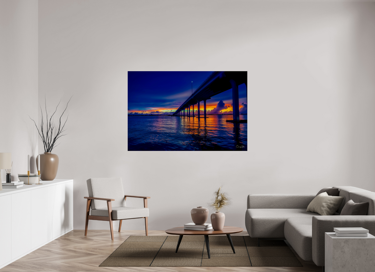 66 x 44″, Photo Print Under Acrylic Glass Divided Sky