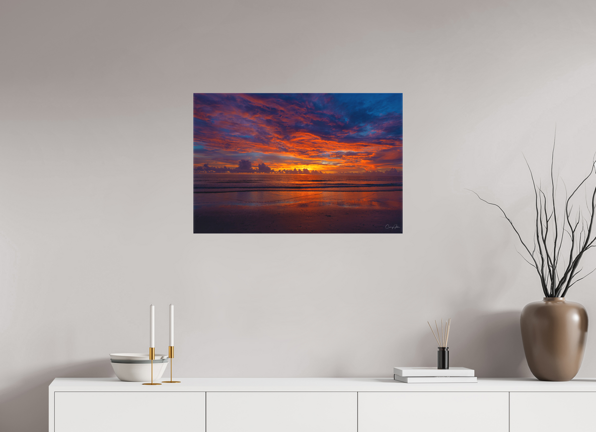 30 x 20″, Canvas Print Indian Shores Sky on Fire