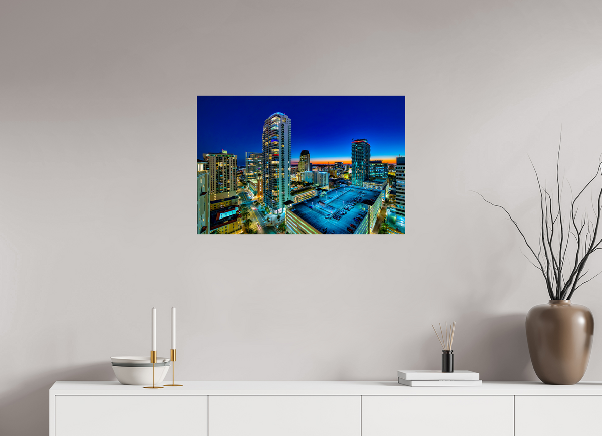 30 x 20″, Metal Print Twilight in the Burg