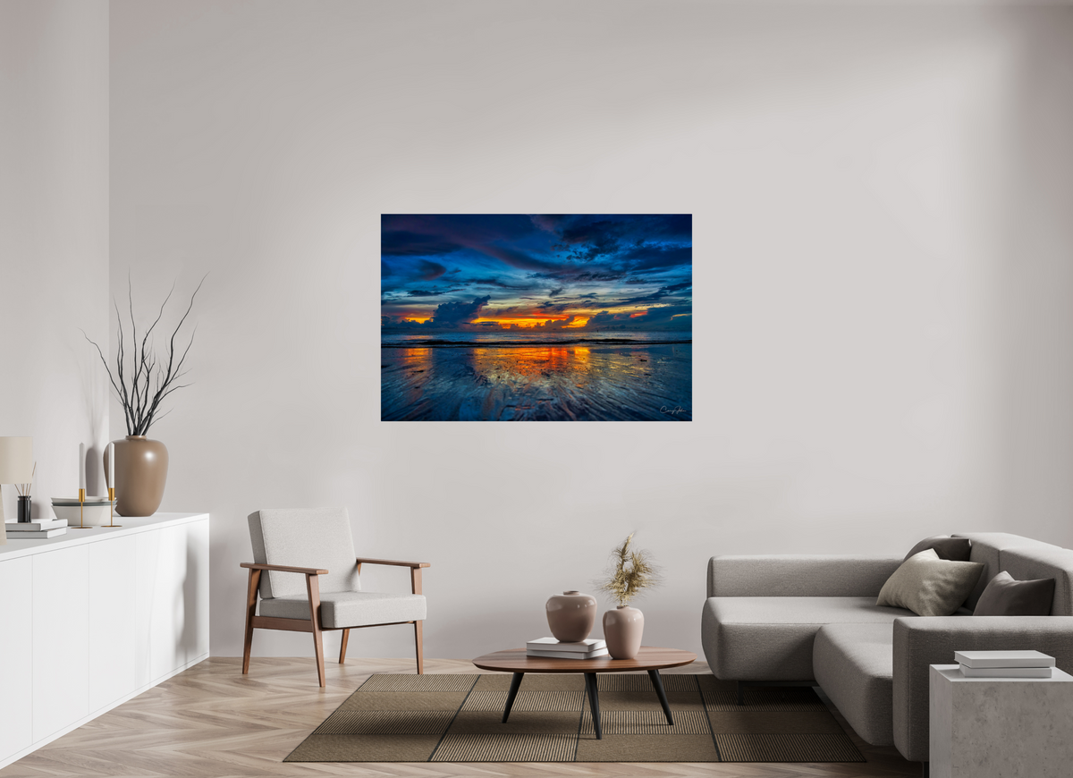 60 x 40″, Metal Print Out Going Tide