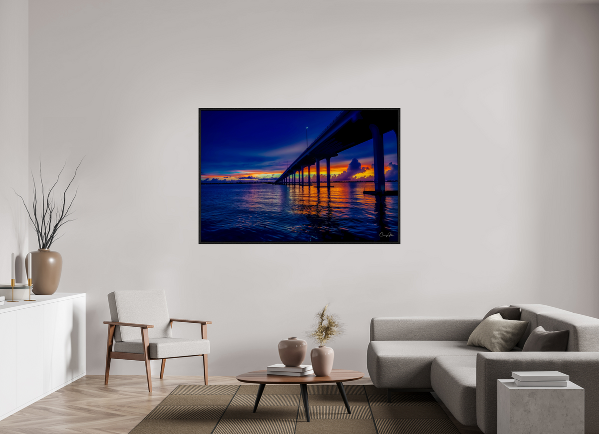 66 x 44″, Floater Frame Divided Sky