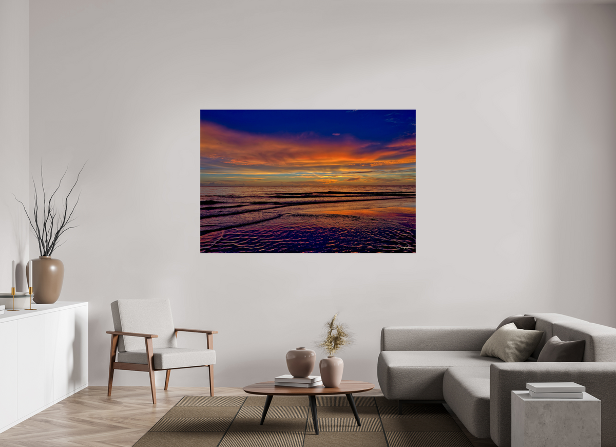 70.6 x 47″, Metal Print Waves of Light
