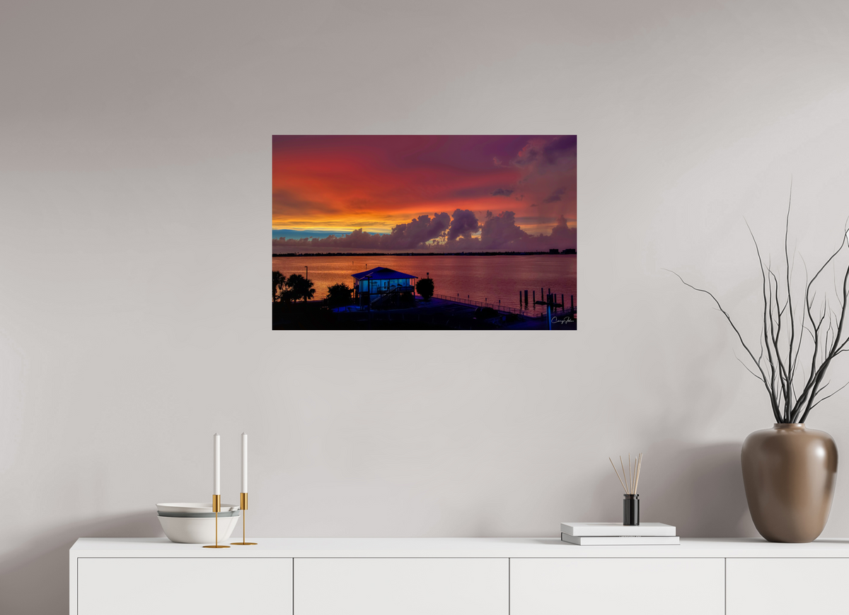 31.2 x 20″, Metal Print The Bait House