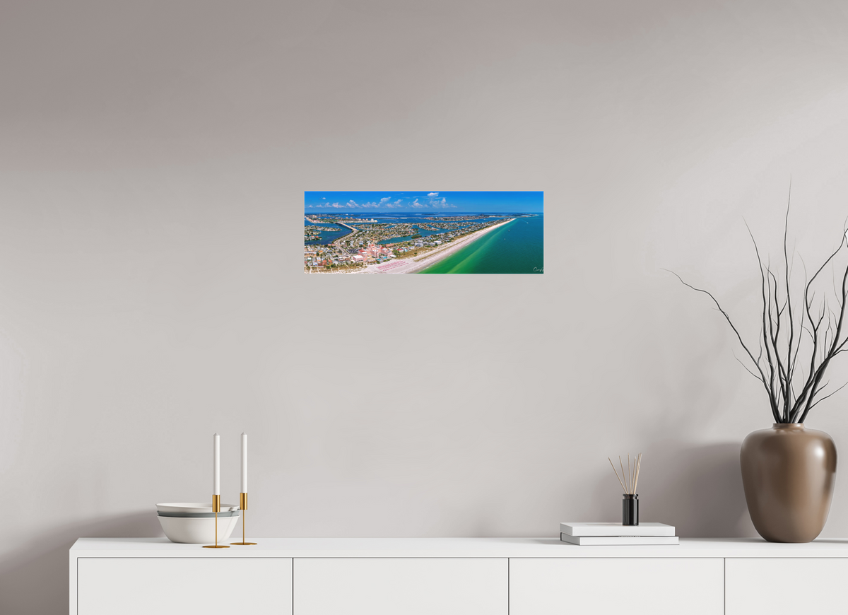 24 x 8″, Canvas Print The Don to Pass A Grille Beach, Florida
