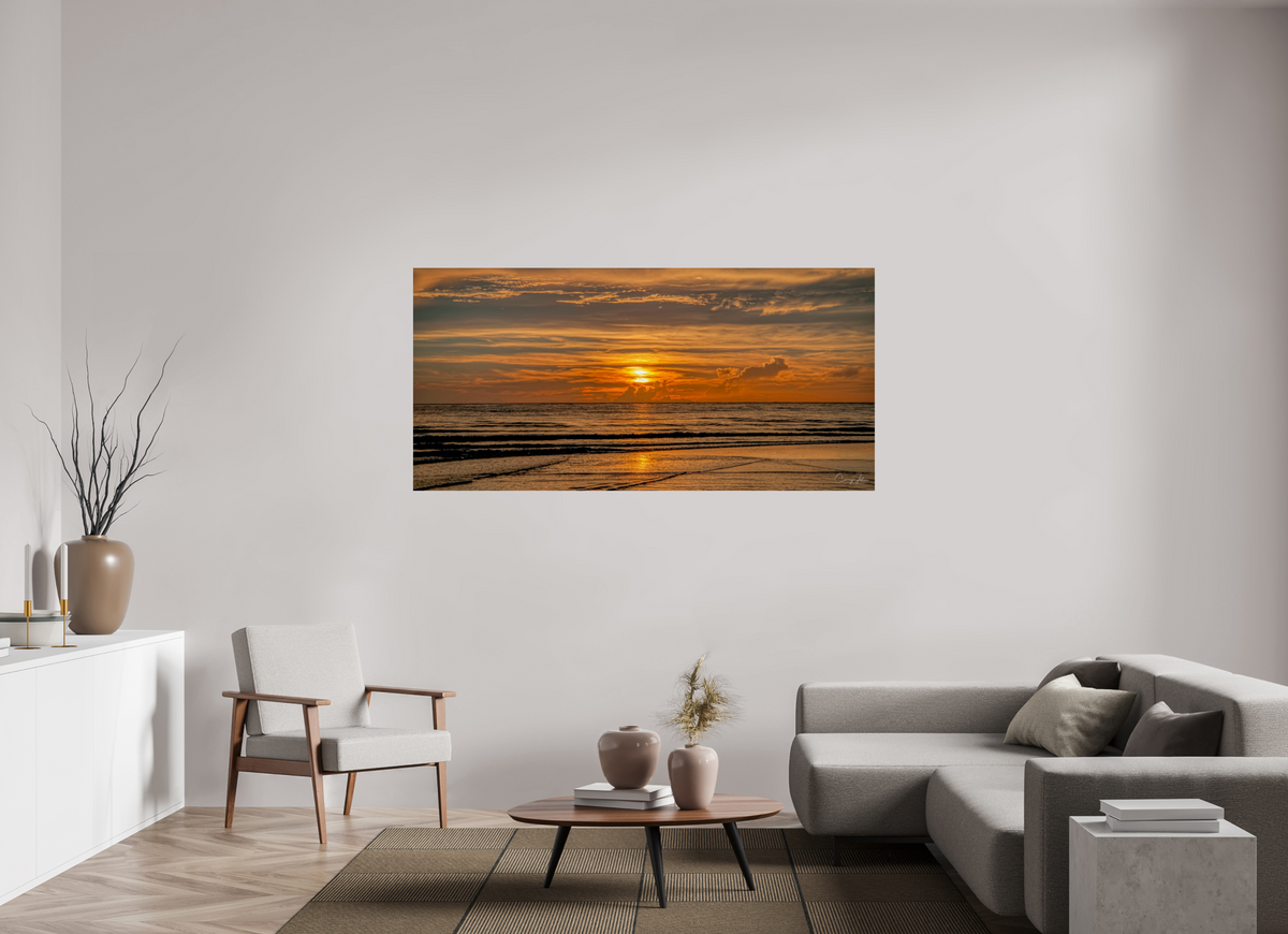 72.5 x 35″, Photo Print On Fuji Crystal DP II Fire Water