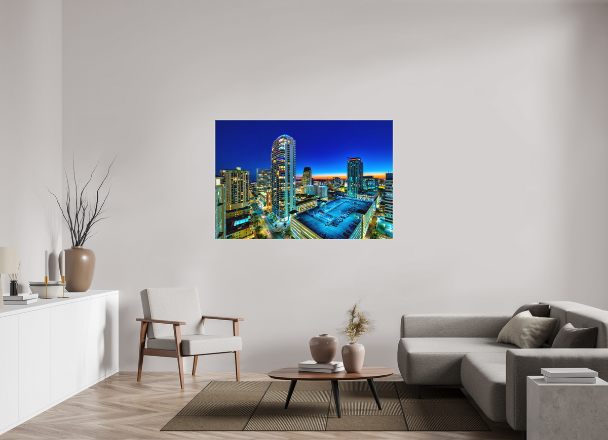 60 x 40″, Canvas Print Twilight in the Burg