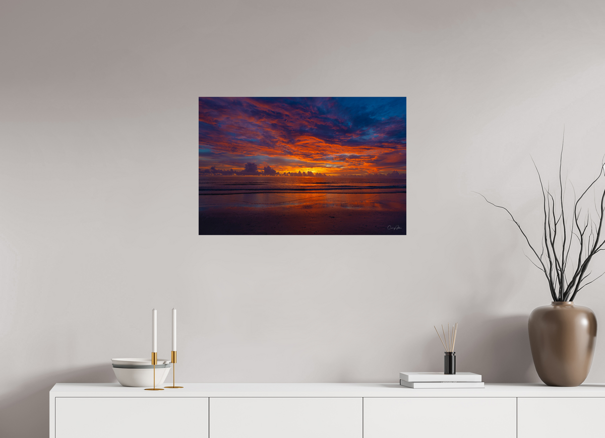30 x 20″, Fine Art Indian Shores Sky on Fire