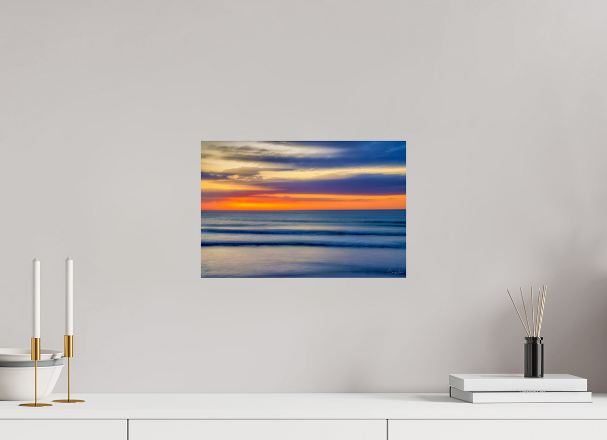 15 x 10″, Metal Print Waves of Color 2