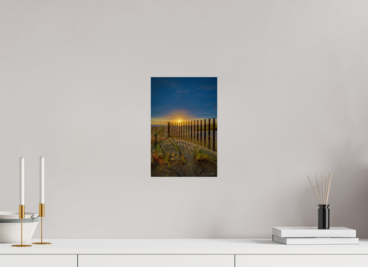 8 x 12″, Metal Print Sand Fence