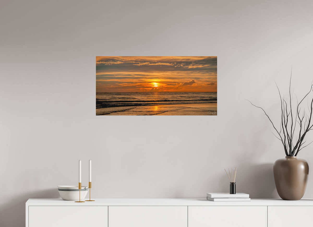 33.1 x 16″, Canvas Print Fire Water
