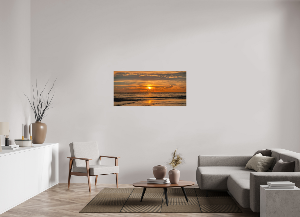 49.7 x 24″, Canvas Print Fire Water
