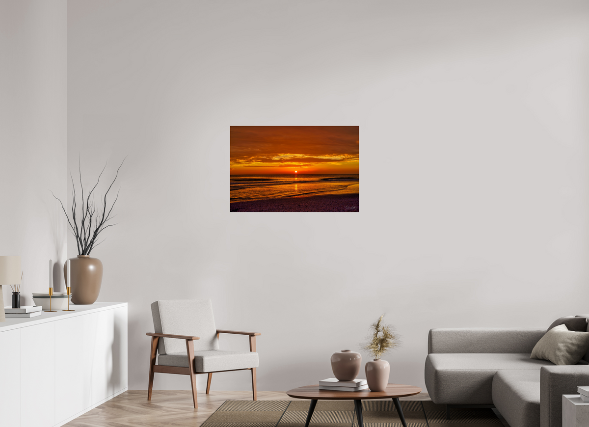 36 x 24″, Photo Print Under Acrylic Glass Sunset on the Gulf