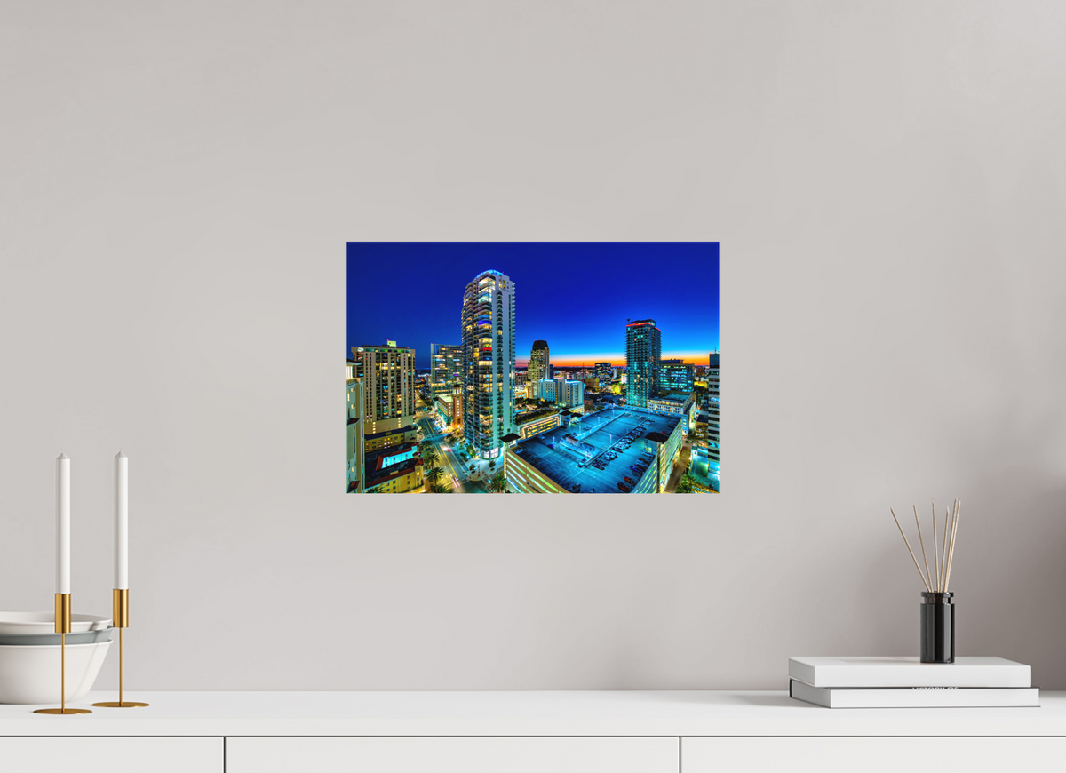 15 x 10″, Canvas Print Twilight in the Burg