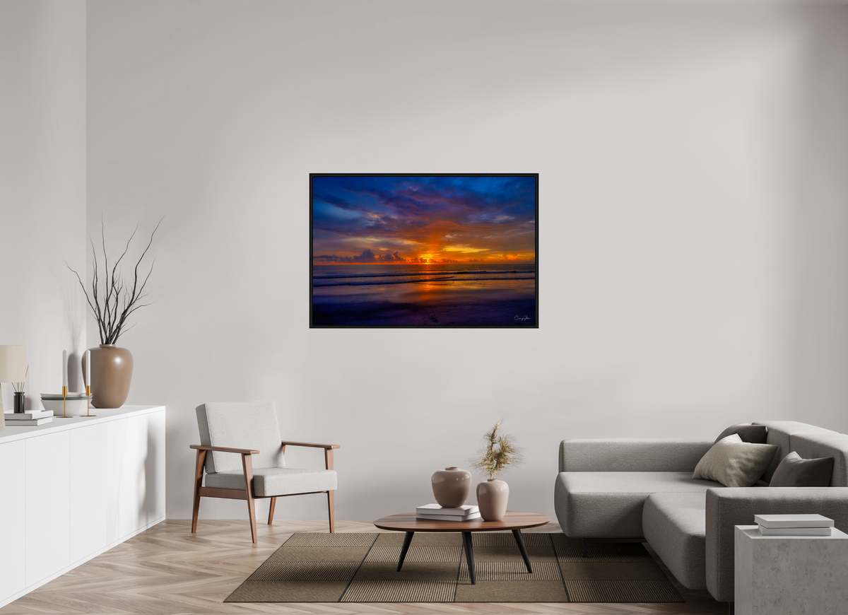 54 x 36″, Floater Frame Indian Rocks Beach Sunday 09-13-26