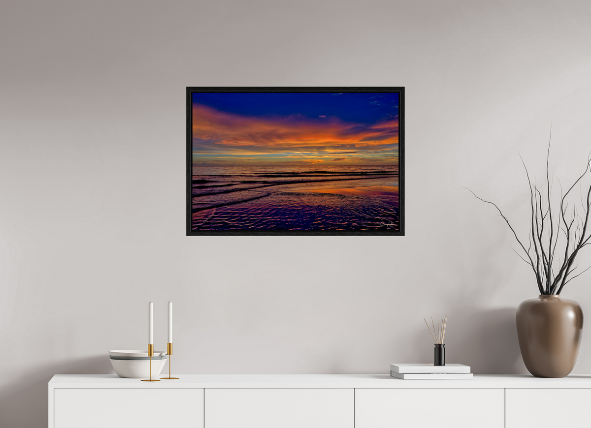 30 x 20″, Floater Frame Waves of Light