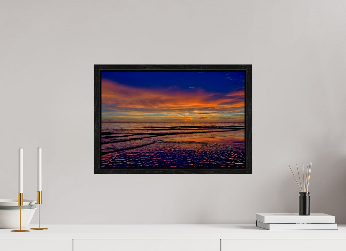 18 x 12″, Floater Frame Waves of Light