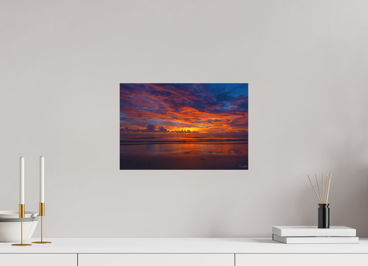 15 x 10″, Canvas Print Indian Shores Sky on Fire