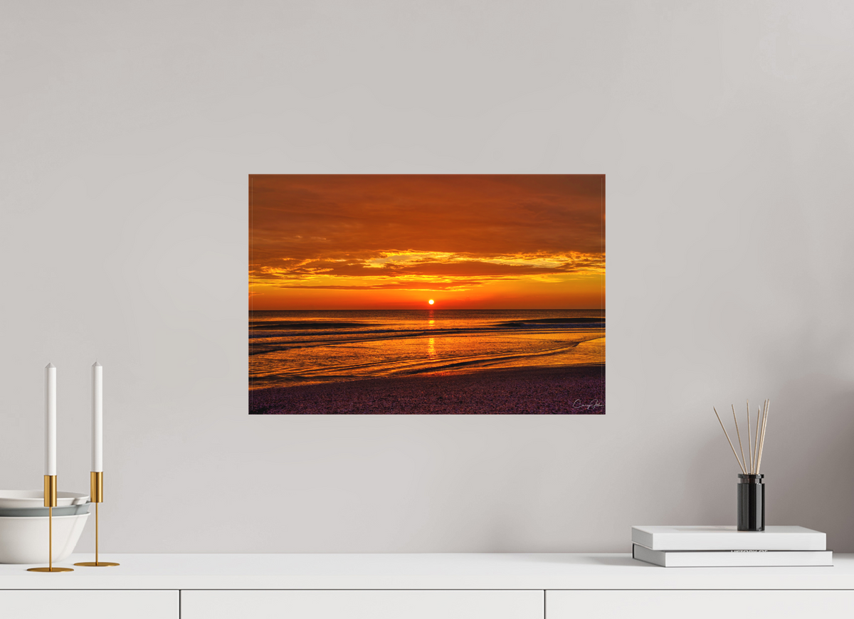 18 x 12″, Canvas Print Sunset on the Gulf