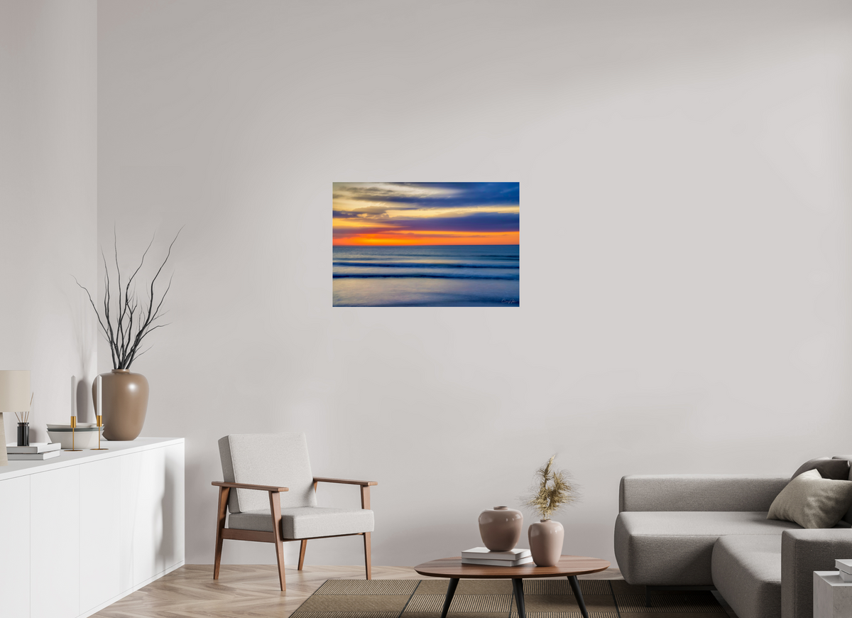 36 x 24″, Photo Print Under Acrylic Glass Waves of Color 2