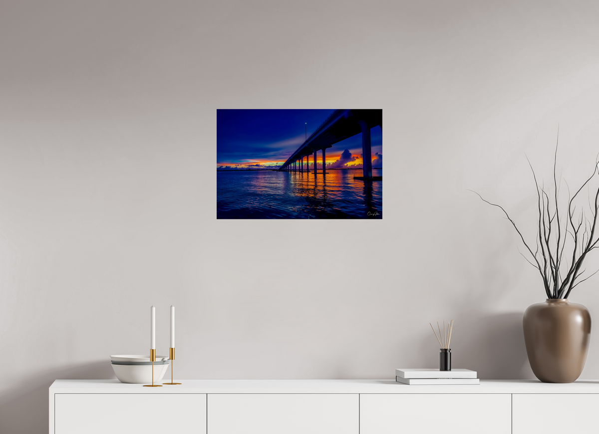 24 x 16″, Metal Print Divided Sky