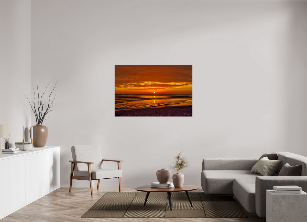 52.6 x 35″, Photo Print On Fuji Crystal DP II Sunset on the Gulf