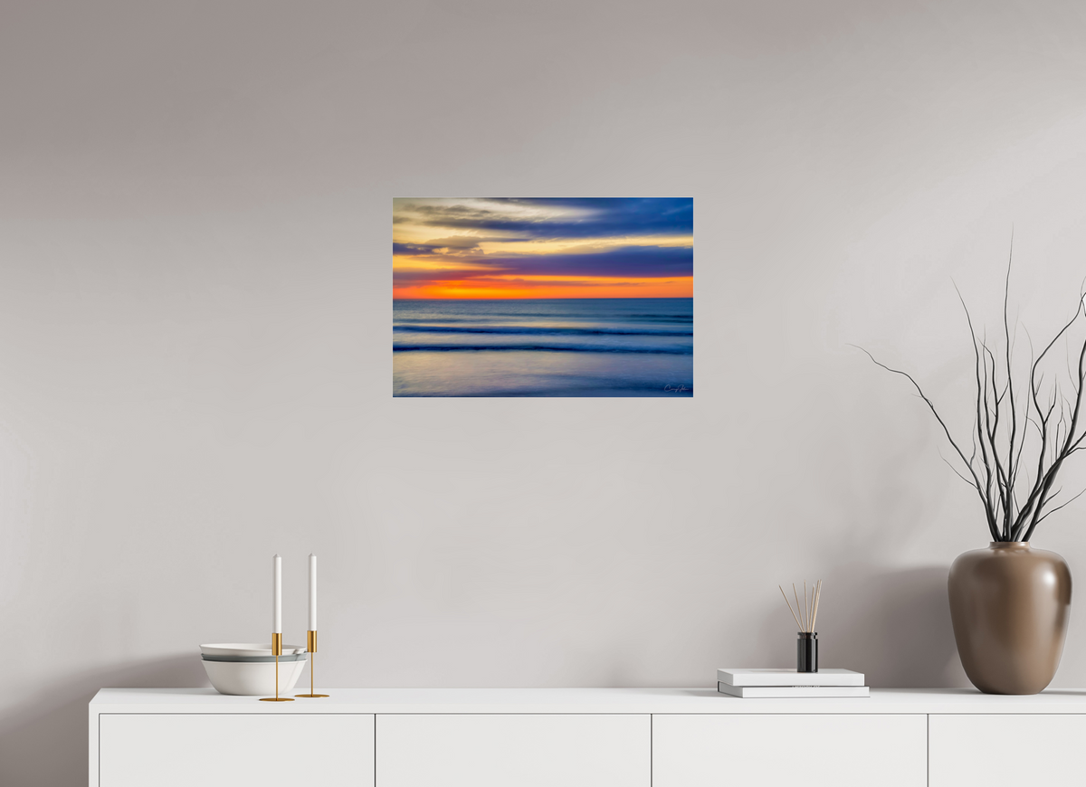 24 x 16″, Photo Print Under Acrylic Glass Waves of Color 2